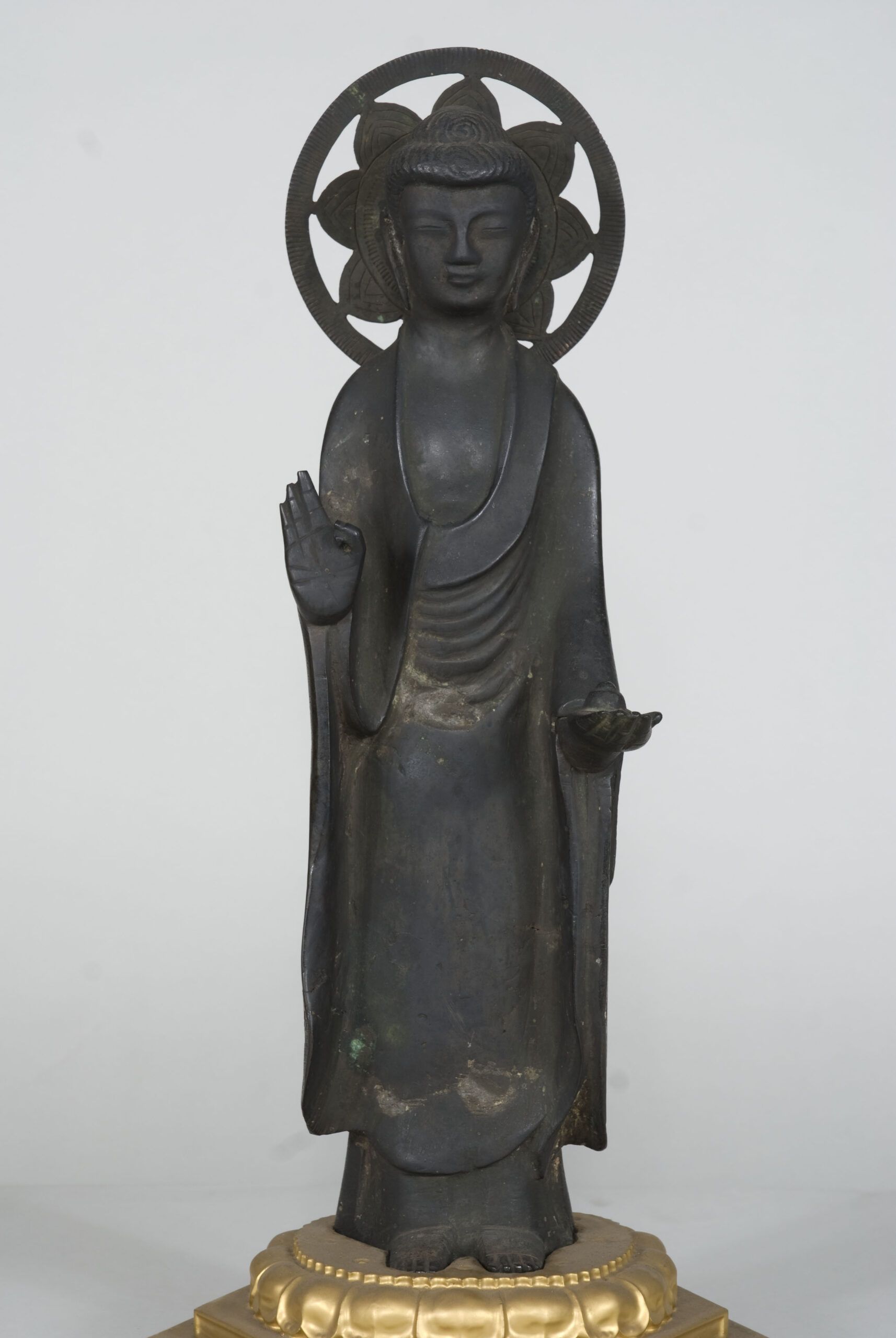 銅造薬師如来立像