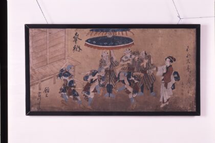 高原植木踊図絵馬
