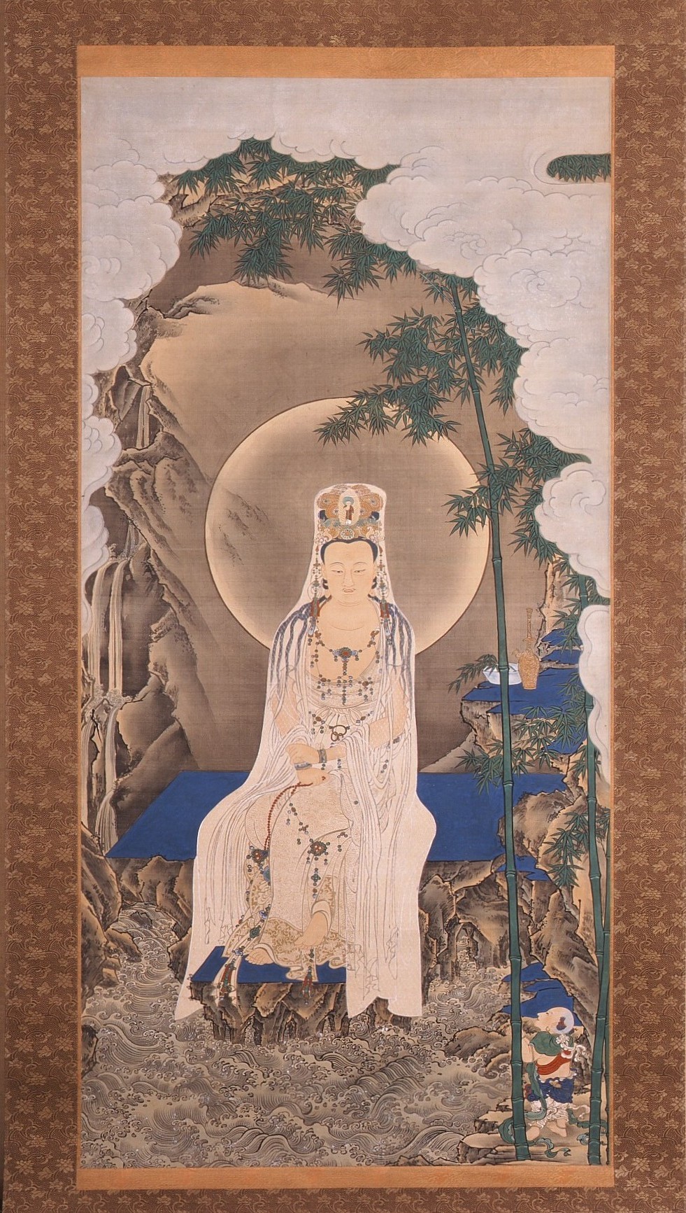 絹本著色慈母観音図　谷文晁筆